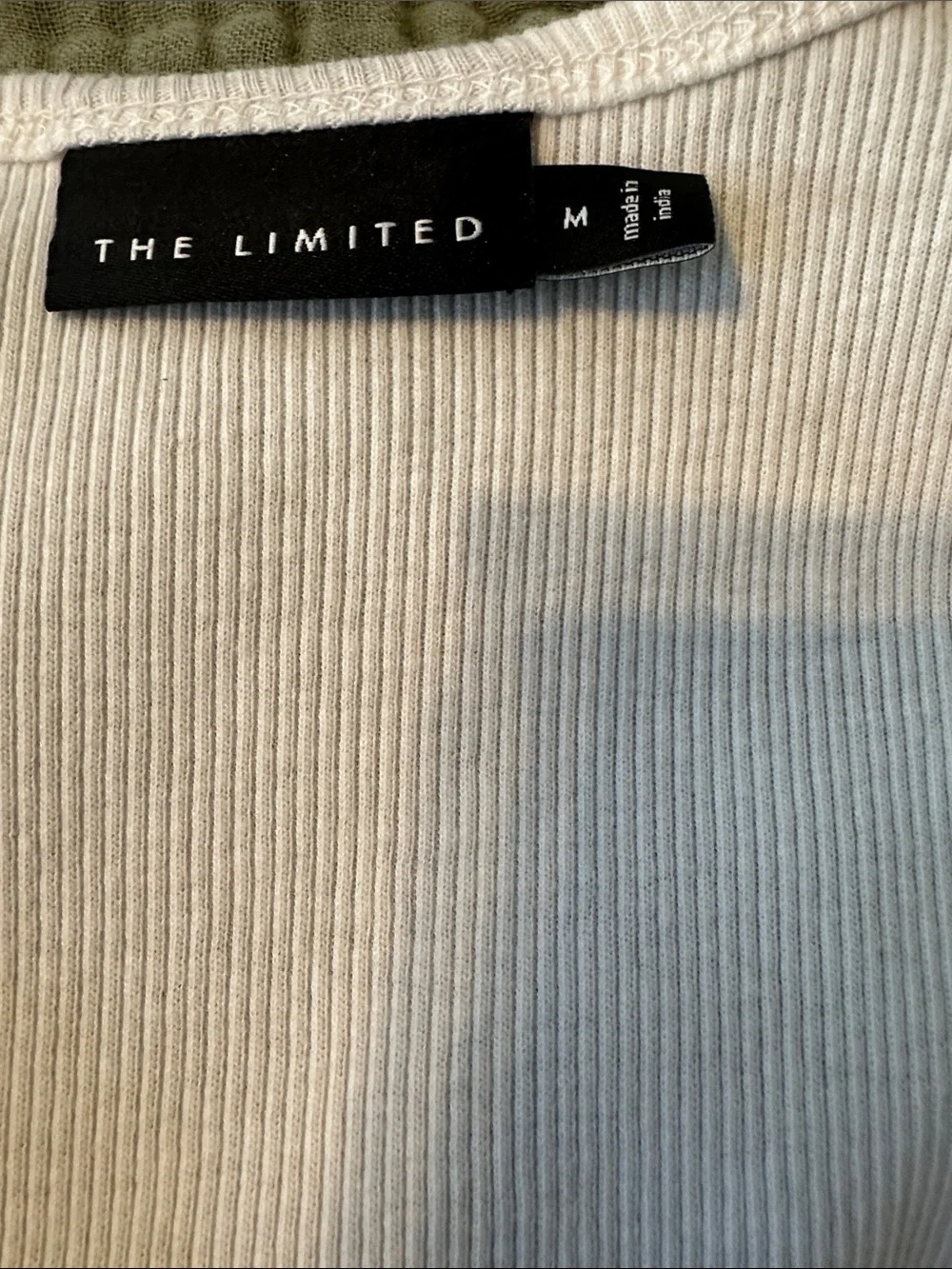 The Limited White Sequin Ribbed Tank Top - Picture 3 of 4